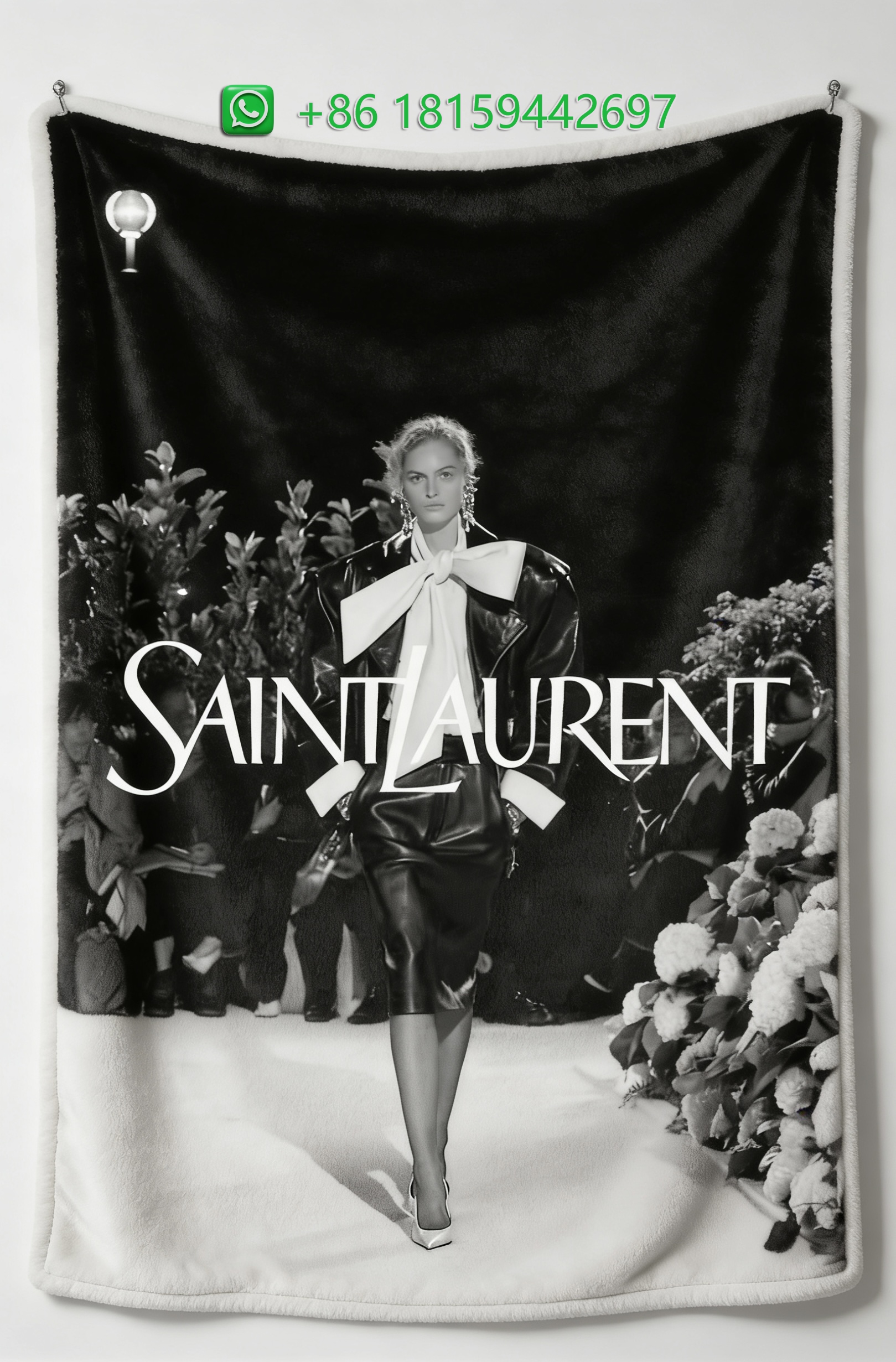 Yves Saint Laurent Throw Blankets